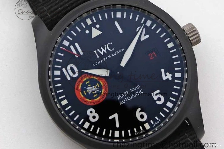 MIROTIME 0213 Mark XVIII ‘TOPGUN SFTI’ Ceramic M+F Best Edition Black Dial on Black Nylon Strap A MultiPurpose 7047